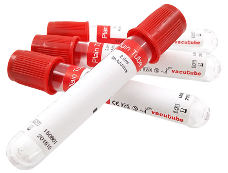 OLAB Vacuum Blood Collection Tubes and Wing Caps